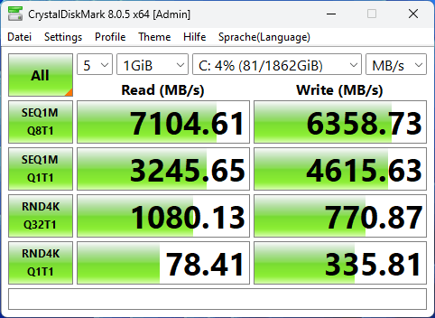 Geekom GT13 Pro CrystalMark