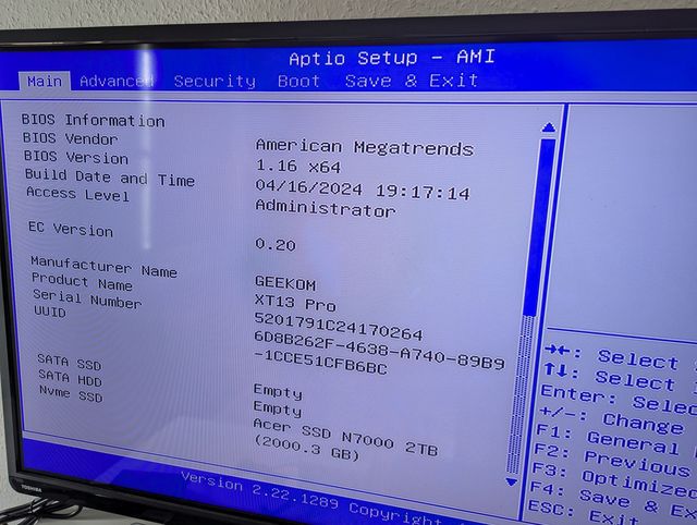 Geekom XT13 Pro Bios1