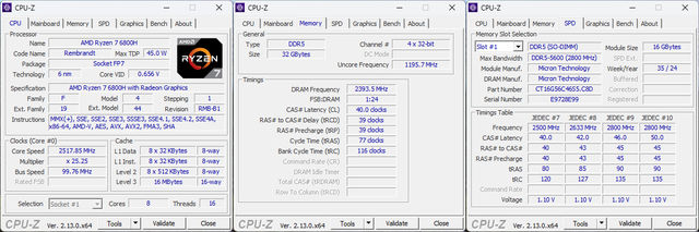 Geekom A6 CPU-Z