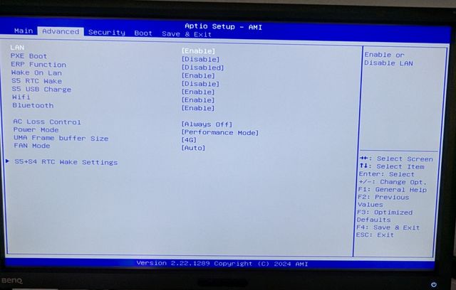 Geekom A6 Bios2